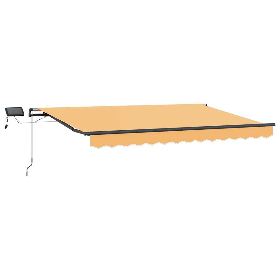 Auvent rétractable Sable 350 x 250 cm Tissu et Aluminium - 2