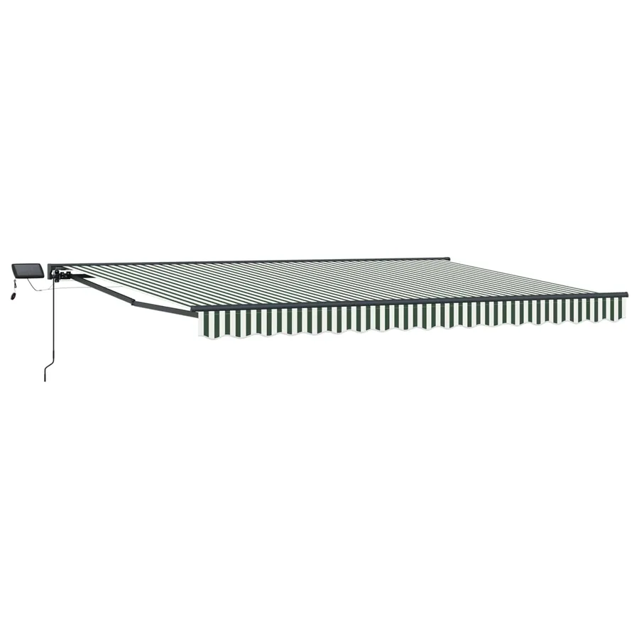 Cadre de store manuel avec LEDs Vert, Blanc, Anthracite 4 x 2 m - 2