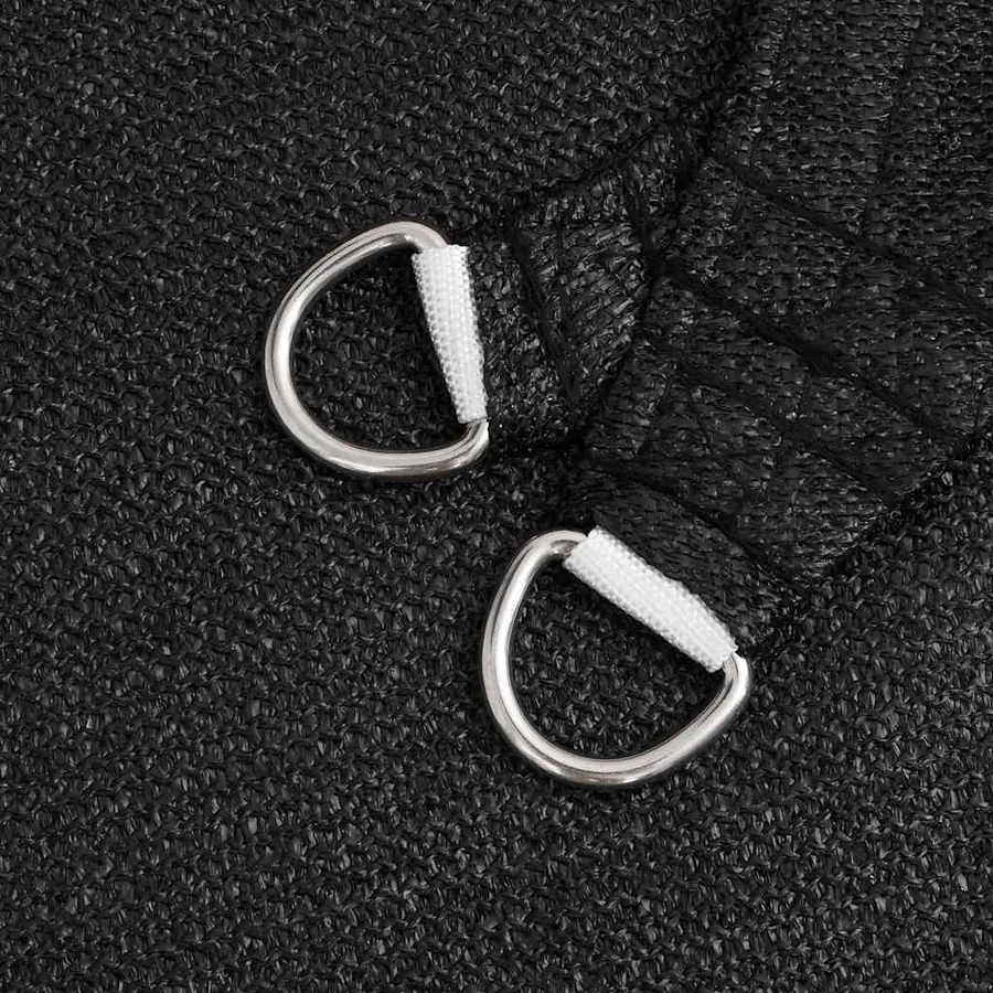 Voile d'ombrage 160 g/m² Noir 2,5x2,5x3,5 m PEHD - 5