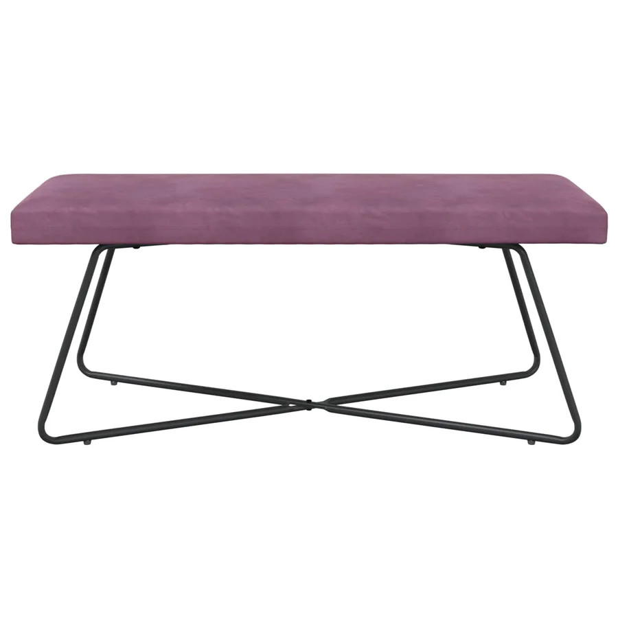 banc Pourpre 110 x 40 x 45 cm Velours - 5