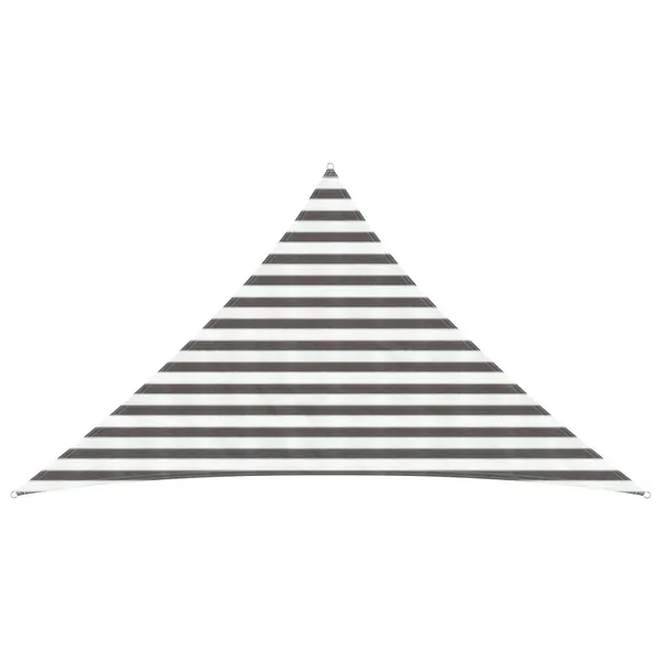 Voile d'ombre Gris clair et blanc 2,5 x 2,5 x 3,5 m HDPE