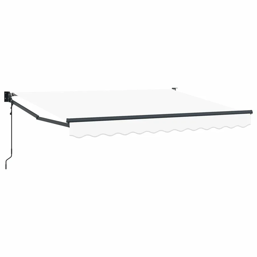 Auvent rétractable Blanc 3 x 2 m Polyester et métal - 2