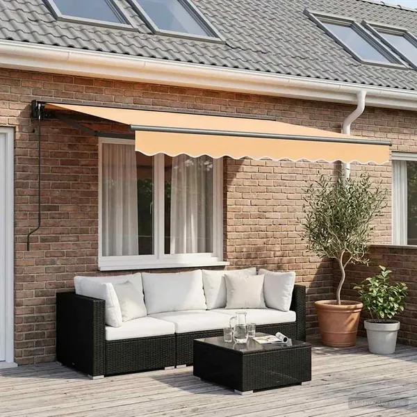 Auvent rétractable électrique Sable 2,5 x 2 m