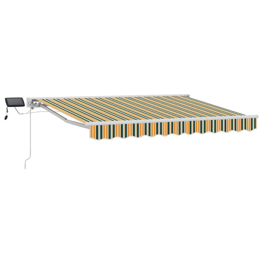 Cadre de store manuel avec LEDs Vert, Jaune, Blanc 3 x 2 m - 2