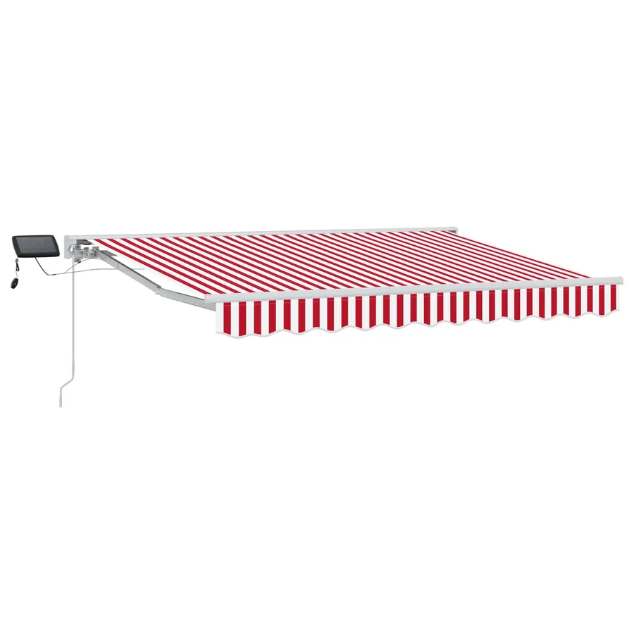 Cadre de store manuel avec LEDs Rouge et Blanc 2,5 x 2 m - 2