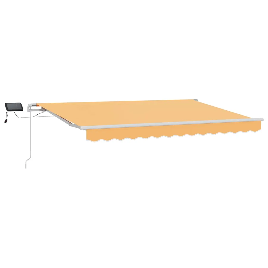 Auvent rétractable Sable 500 × 350 cm Tissu et Aluminium - 2