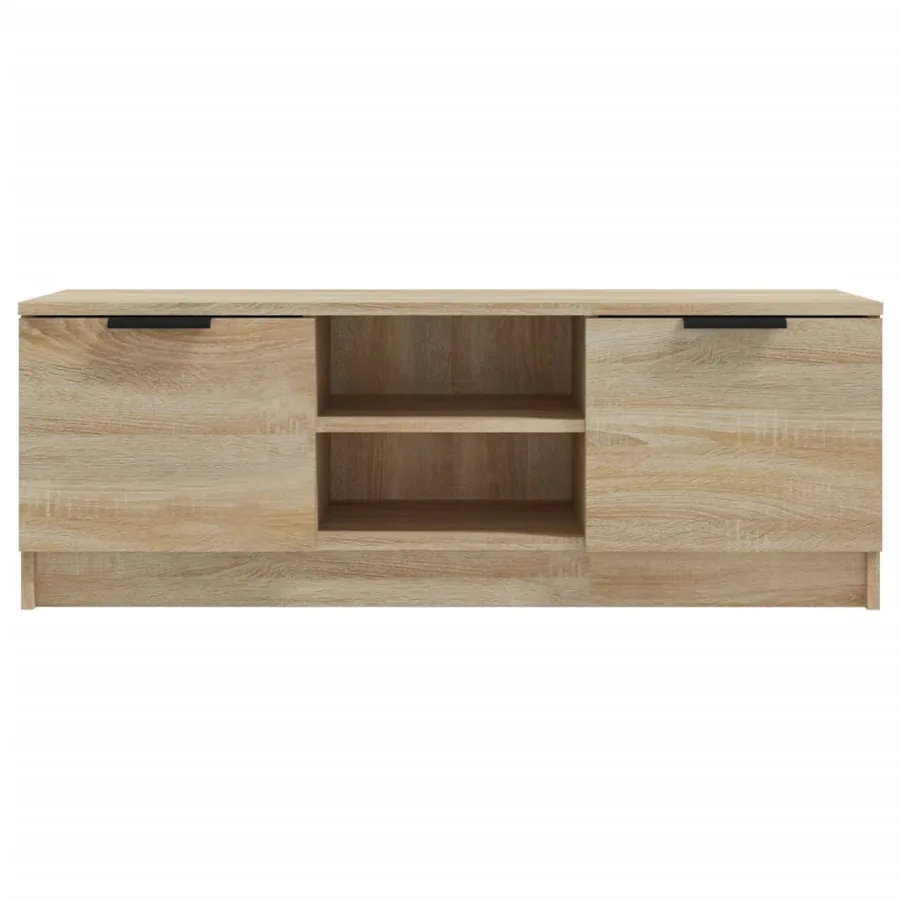 Meuble TV Chêne sonoma 102x35x36,5 cm Bois d'ingénierie - 3