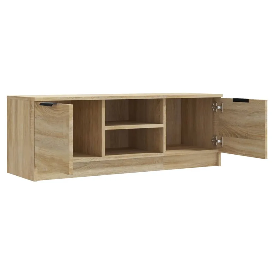 Meuble TV Chêne sonoma 102x35x36,5 cm Bois d'ingénierie - 4