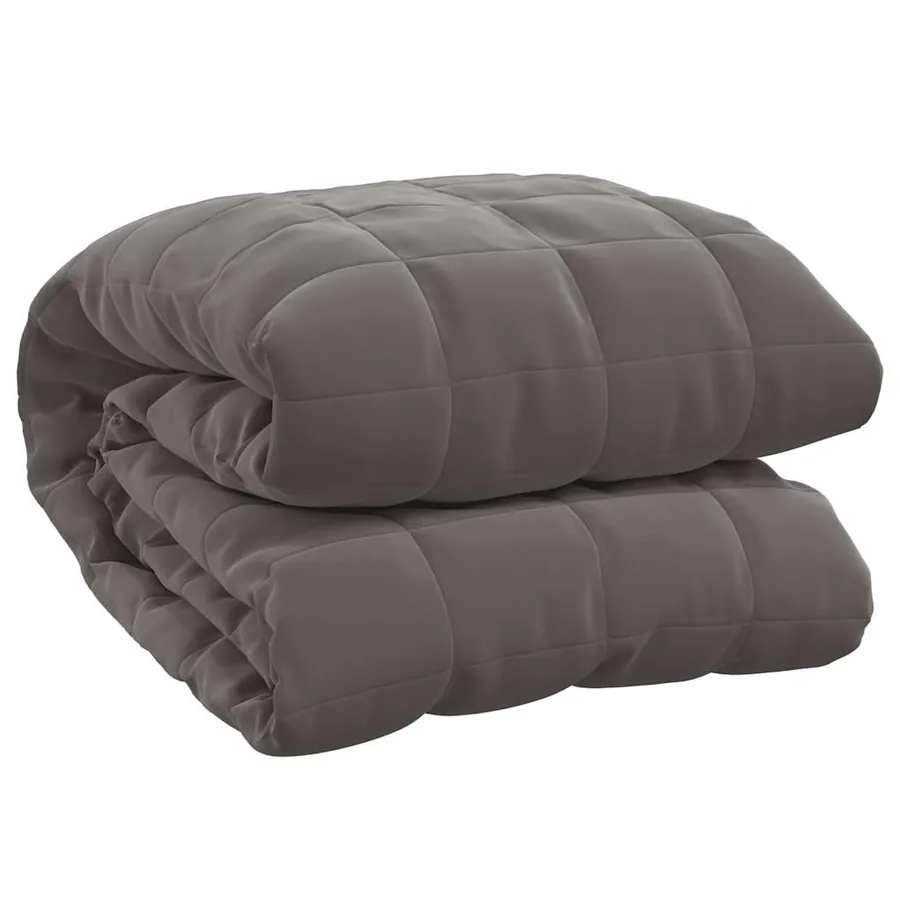 Couverture lestée Gris 150x200 cm 11 kg Tissu - 2