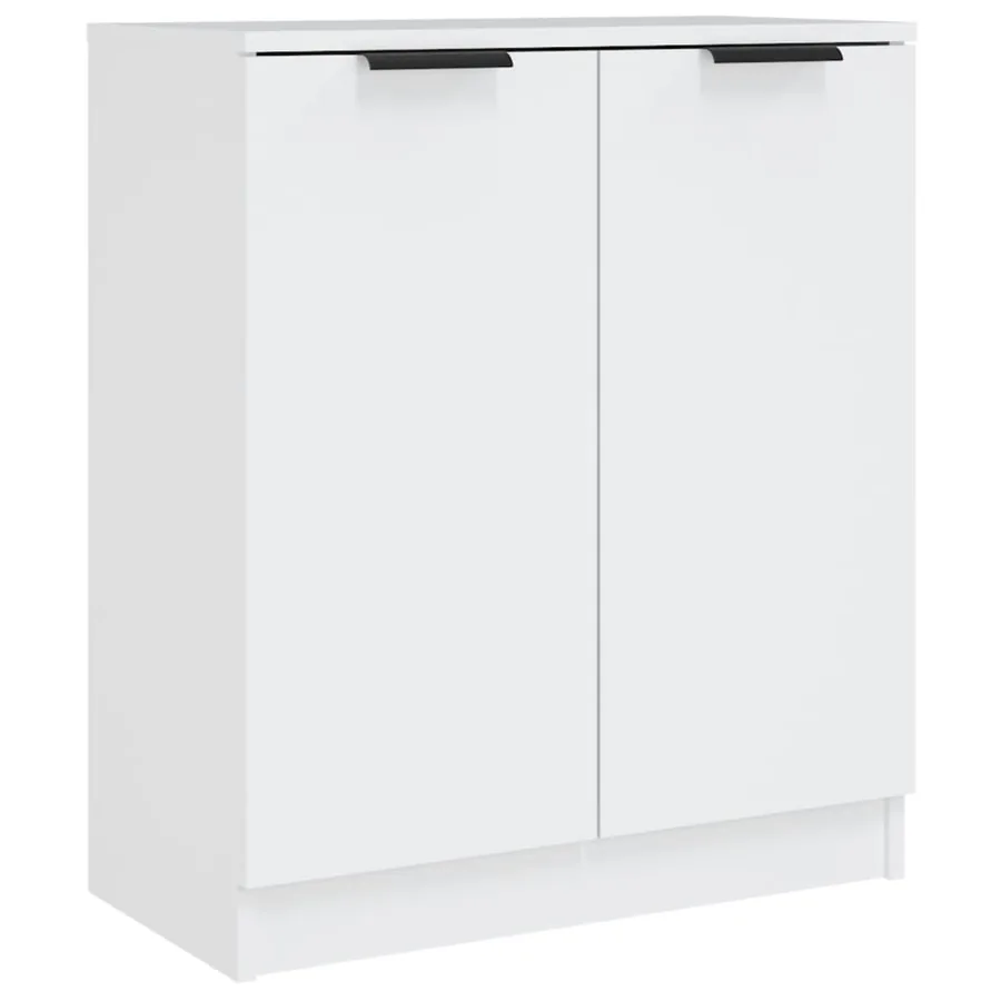 Buffets 2 pcs blanc 60x30x70 cm Bois d'ingénierie - 3