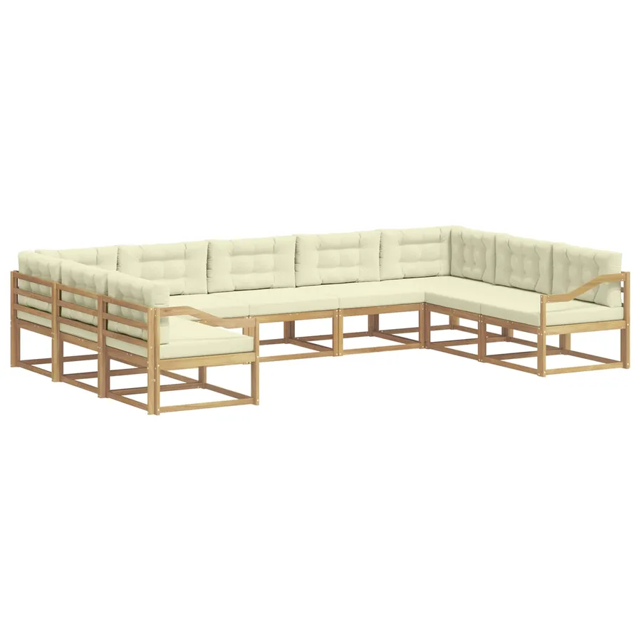 Ensemble de canapés d'extérieur 7 pcs Bois d'Acacia Massif - 2