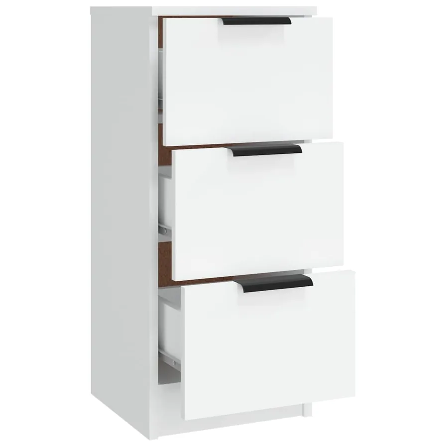 Buffets 3 pcs Blanc Bois d'ingénierie - 10