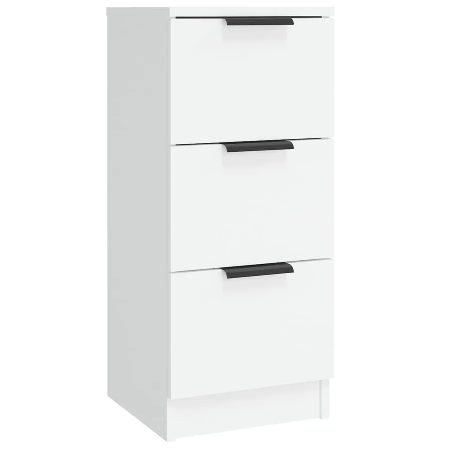 Buffets 3 pcs Blanc Bois d'ingénierie - 9