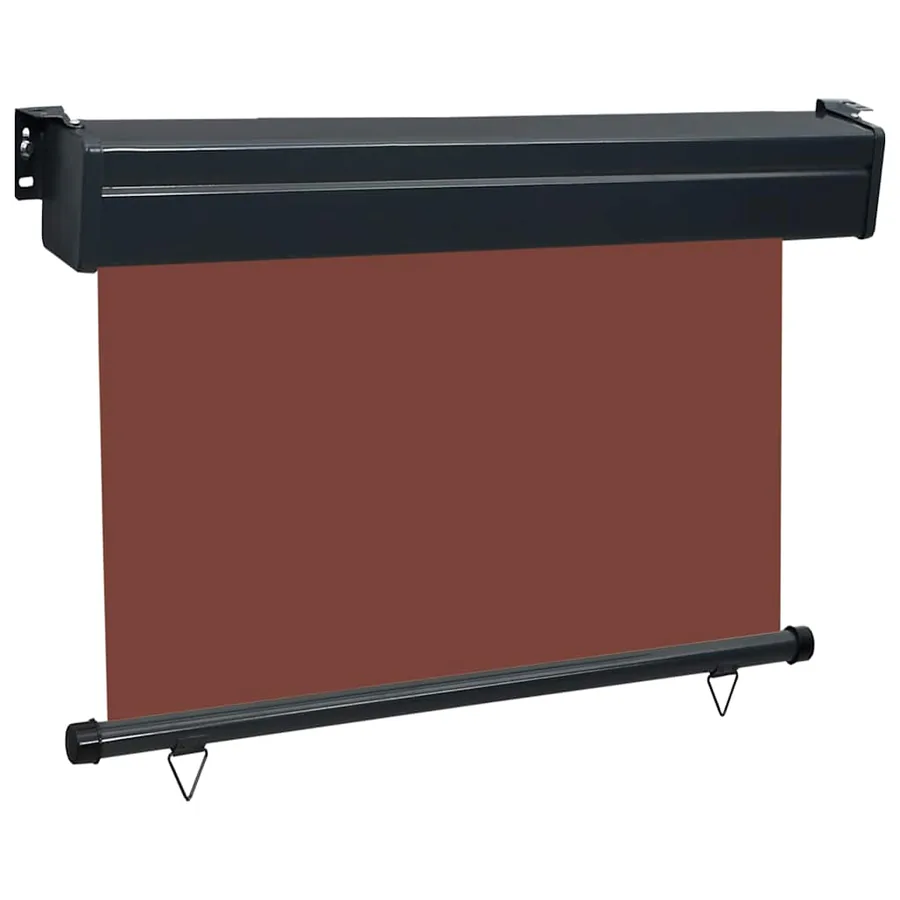 Auvent latéral de balcon 85x250 cm Marron - 3