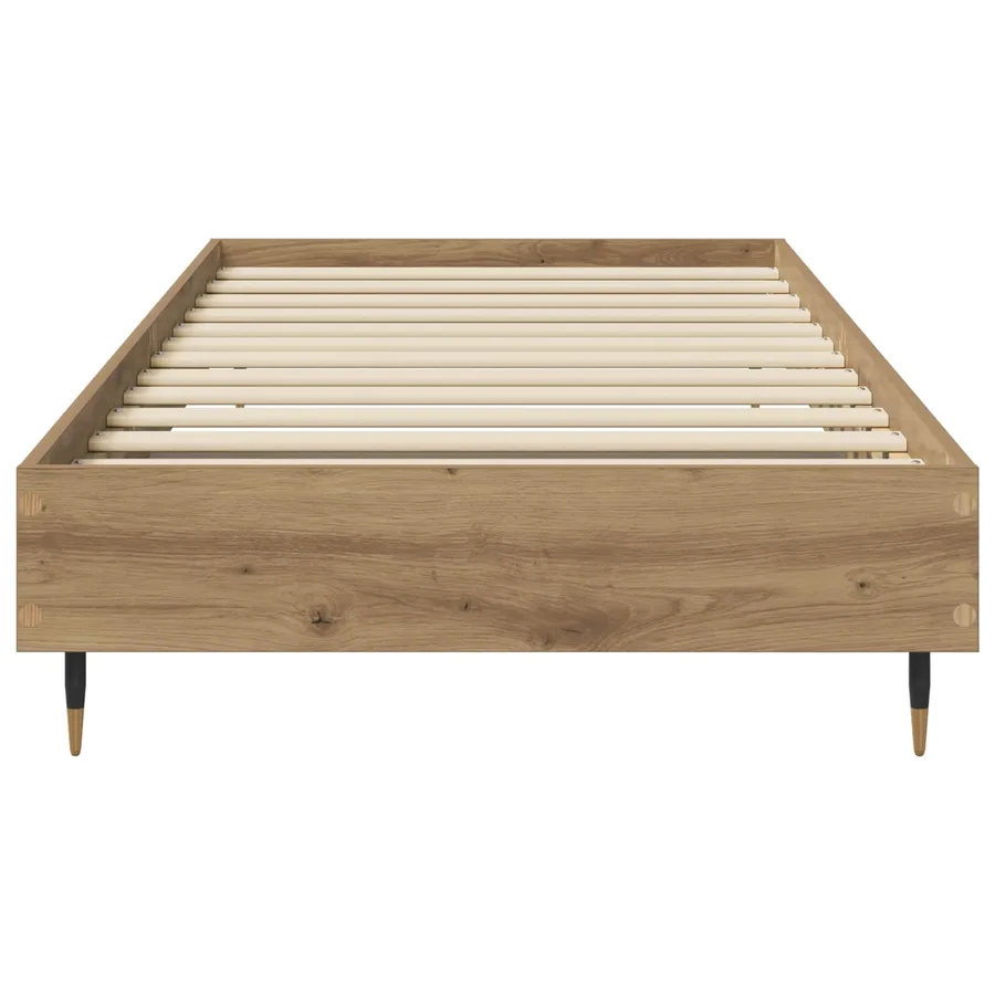 Cadre de lit Chêne artisanal 80 x 200 cm Bois d'ingénierie - 3