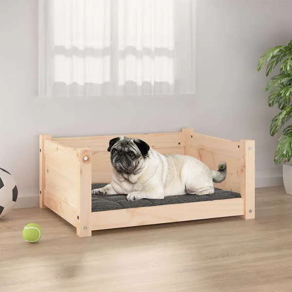 Lit pour chien 65,5 x 50,5 x 28 cm Bois de pin massif