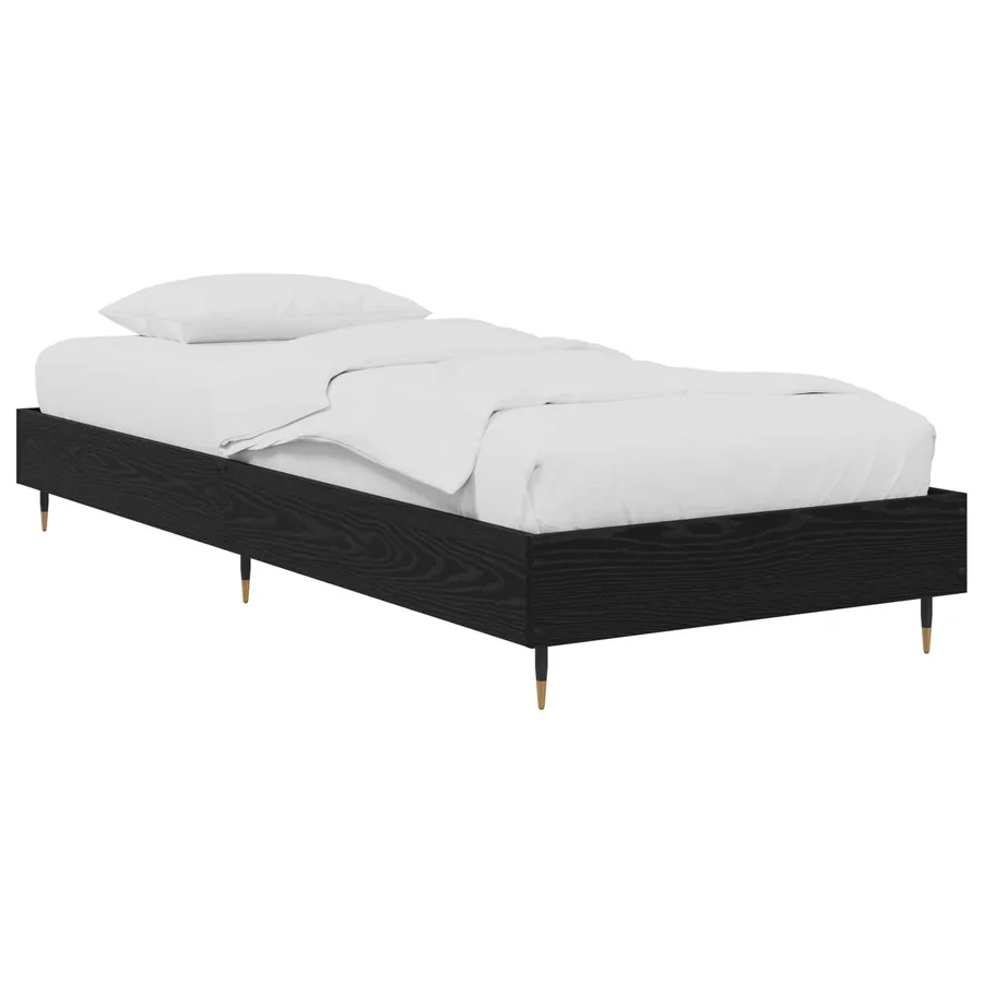 Cadre de lit Chêne noir 80 x 200 cm Bois d'ingénierie