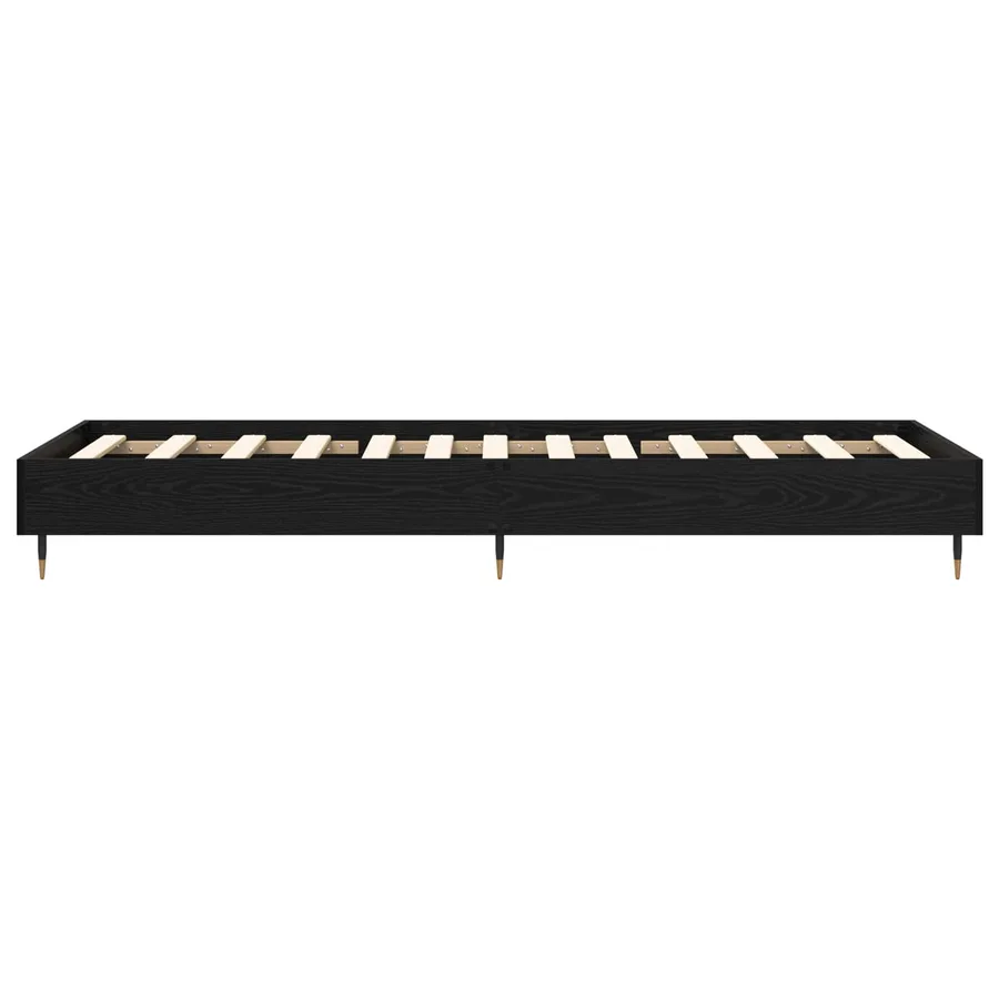 Cadre de lit Chêne noir 80 x 200 cm Bois d'ingénierie - 4