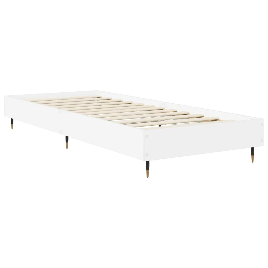 Cadre de lit Blanc 80 x 200 cm Bois d'ingénierie - 2