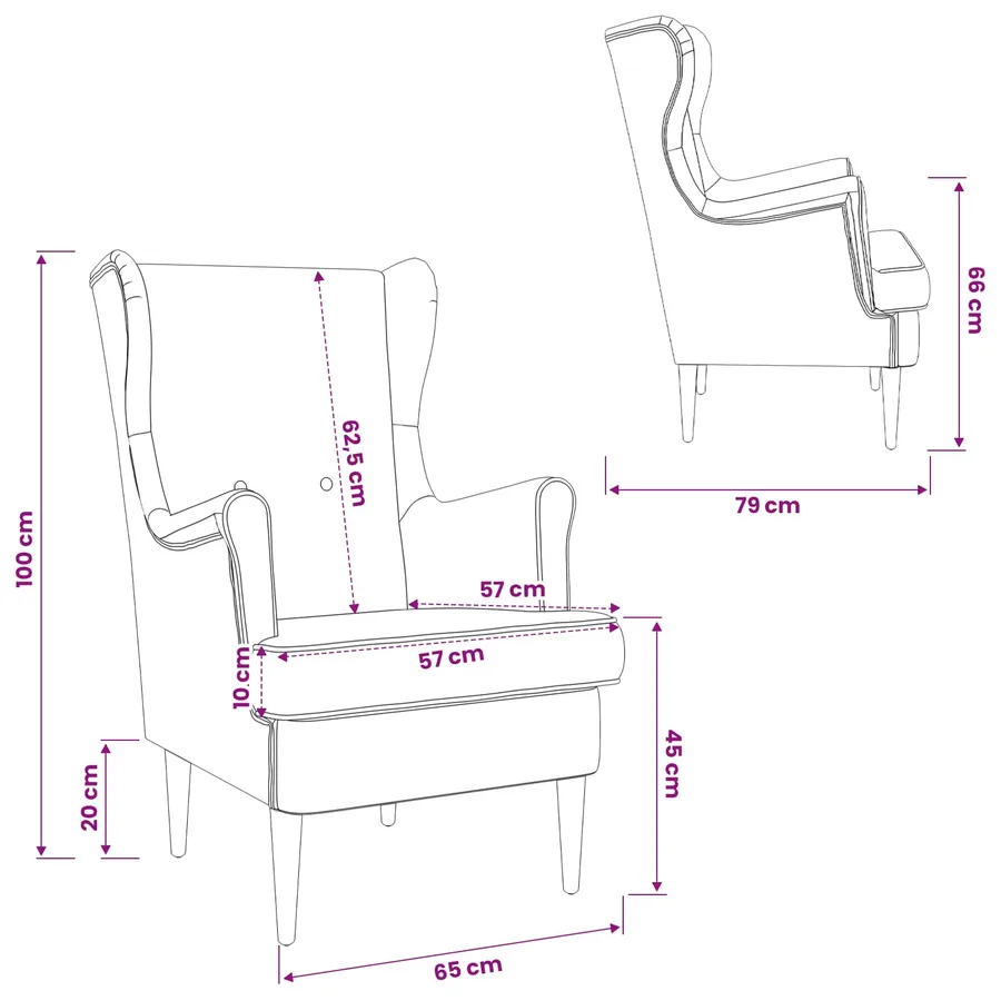 Fauteuil Gris clair ARES - 8