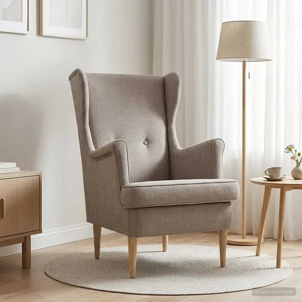 Fauteuil Beige ARES