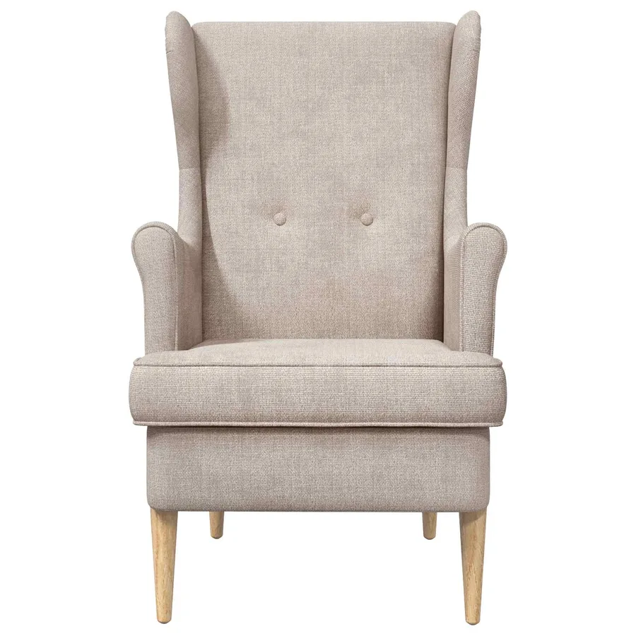 Fauteuil Beige ARES - 4