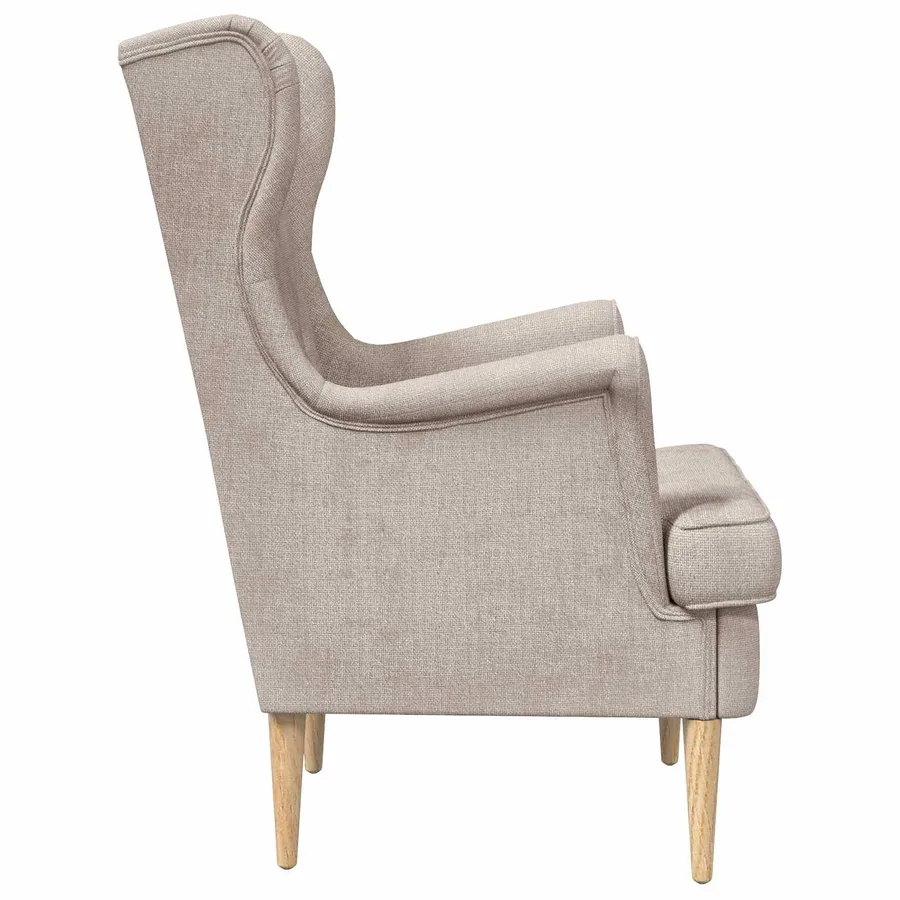 Fauteuil Beige ARES - 5