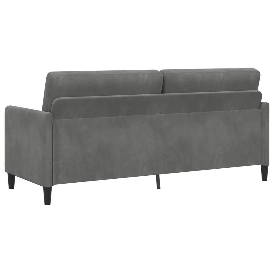 Sofa avec rangement Gris foncé 192 x 78 x 87 cm Polyester - 5