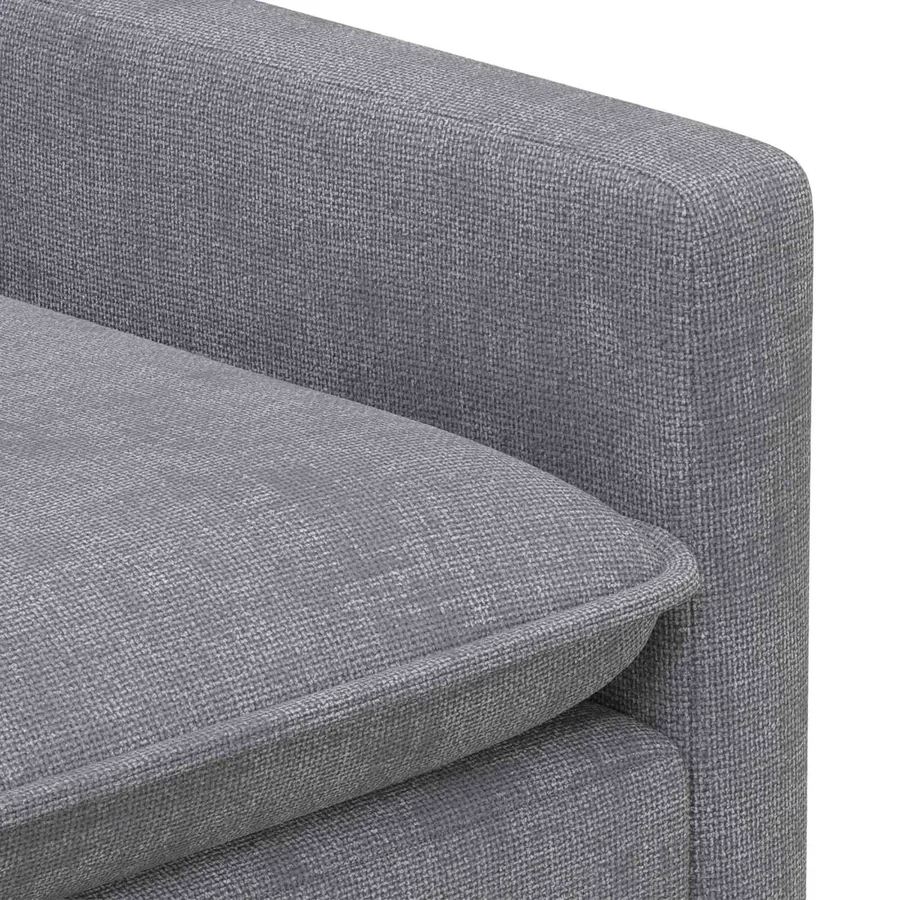 Ensemble de Canapés 2 pcs Gris clair Polyester - 5