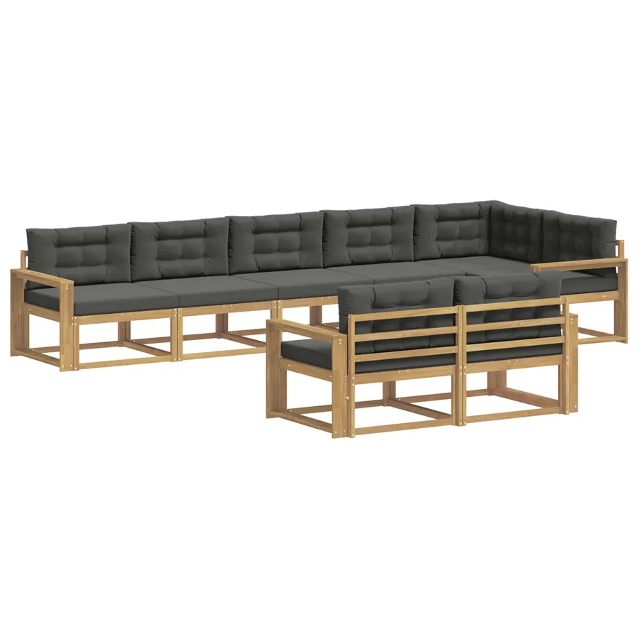 Ensemble de canapés d'extérieur 6 pc Blanc et anthracite - 2