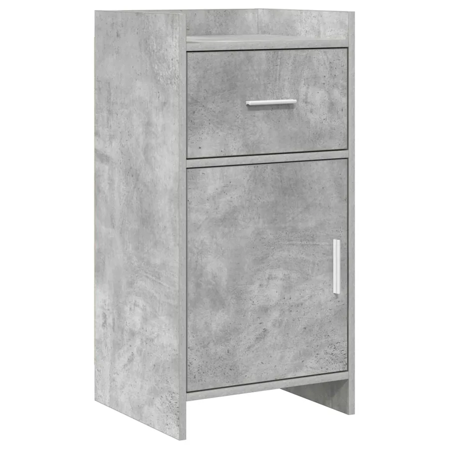 Buffet Gris béton 40 x 36 x 80 cm Bois d'ingénierie - 2