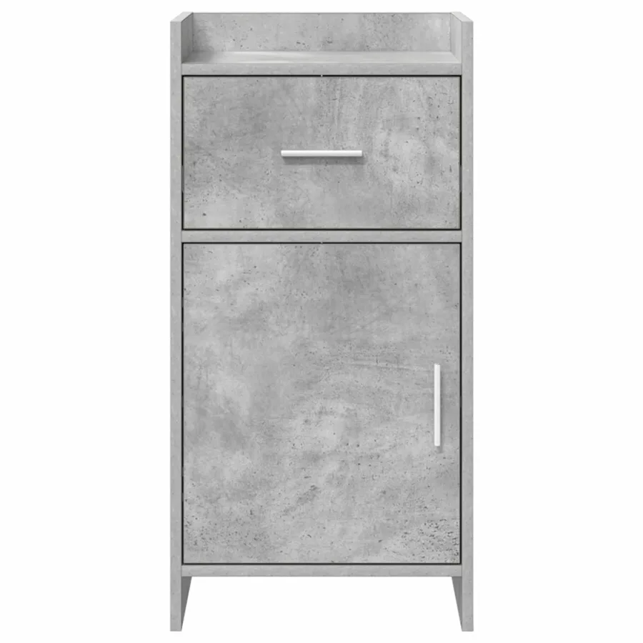 Buffet Gris béton 40 x 36 x 80 cm Bois d'ingénierie - 5