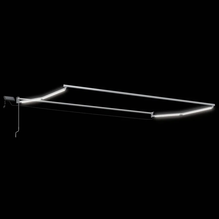 Store rétractable manuel avec LEDs 4,5 × 3 m - 6