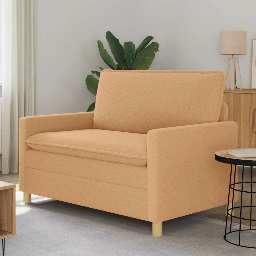 Canapé Beige 126 x 81 x 87,5 cm Tissu