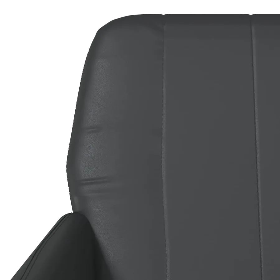 Fauteuil Noir 61x78x80 cm Similicuir - 6