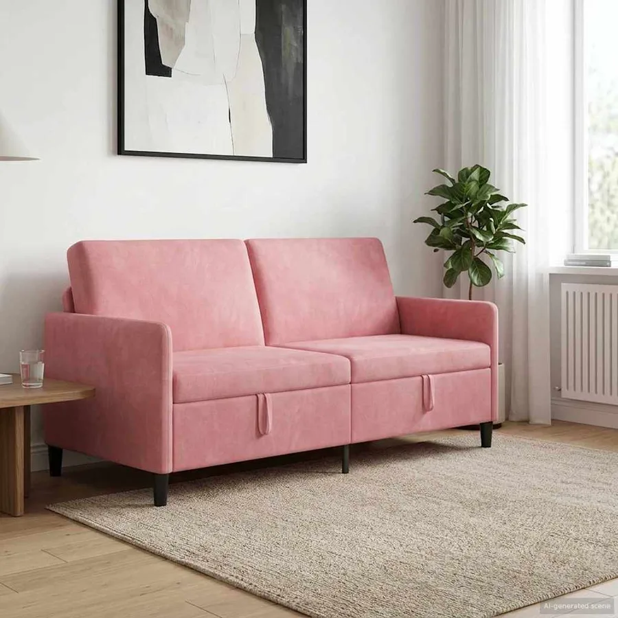 Sofa avec rangement Rose 172 x 78 x 87 cm Polyester - 3