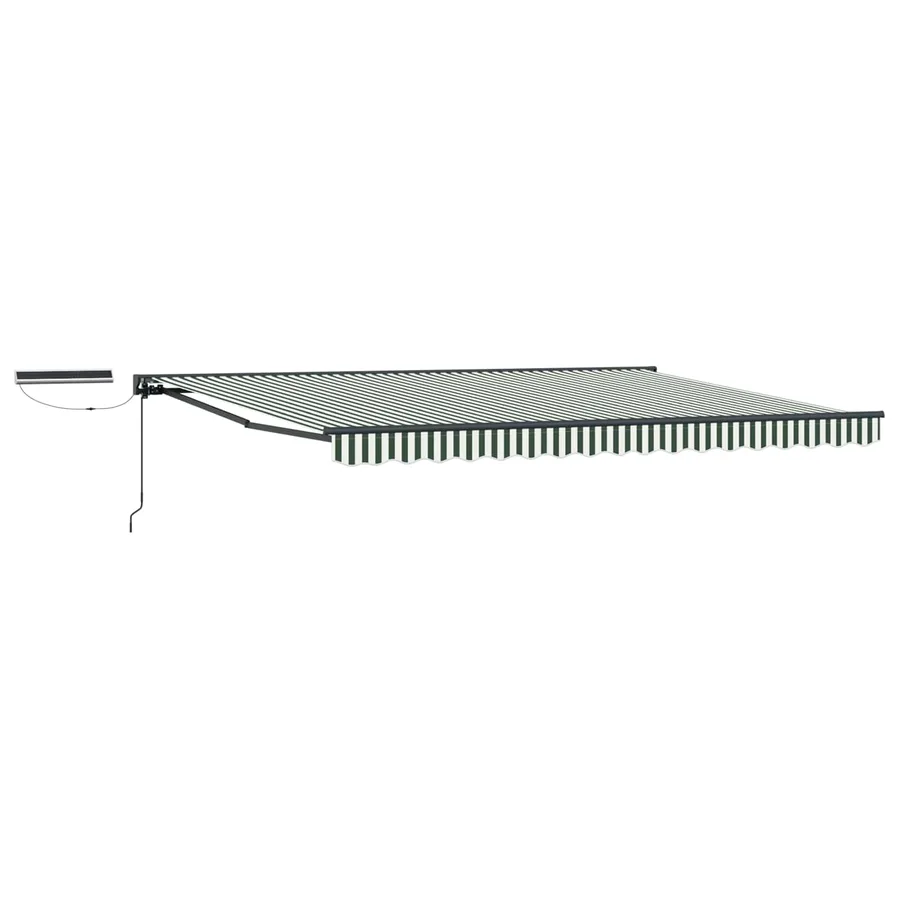 Auvent rétractable électrique Vert, Blanc, Anthracite 4,5 × 3 m - 2