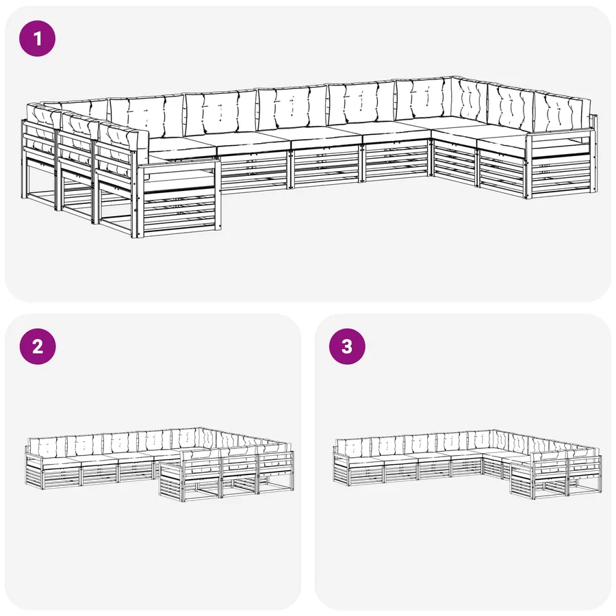 Ensembles de canapés 10 pc - 7