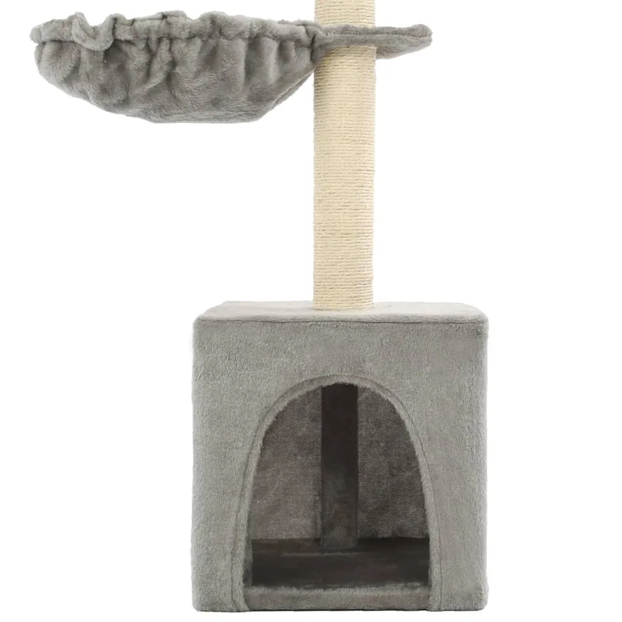 Arbre à chat avec griffoirs en sisal 105 cm Gris - 5