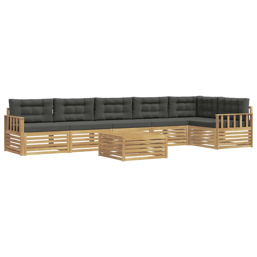 Ensemble de canapés d'extérieur 7 pc Blanc et anthracite - 2
