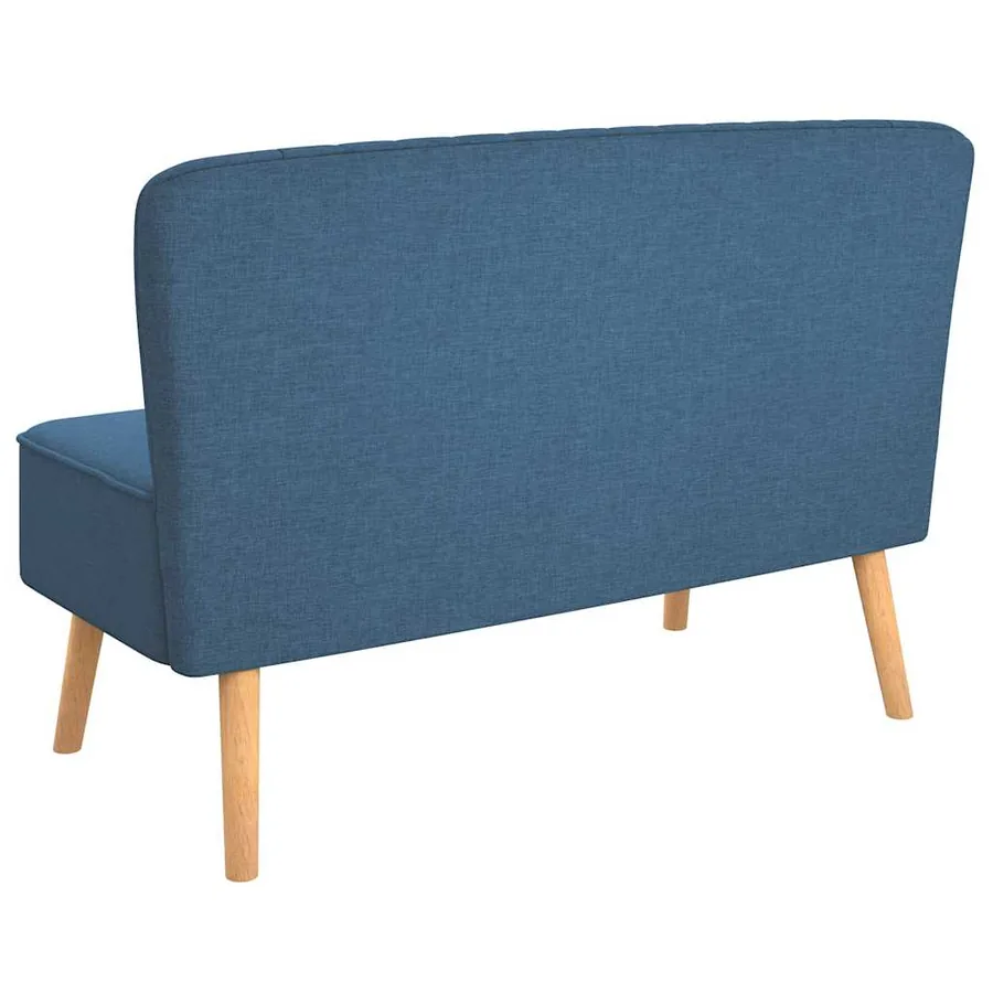 Canapé 117x55,5x77 cm Tissu Bleu - 5