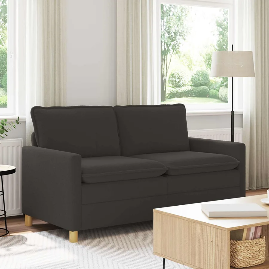 Canapé Gris foncé 156 x 81 x 87,5 cm Tissu