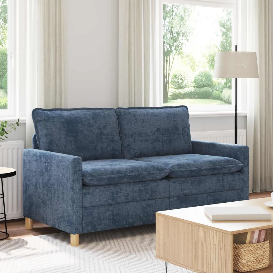 Canapé Bleu 156 x 81 x 87,5 cm Polyester