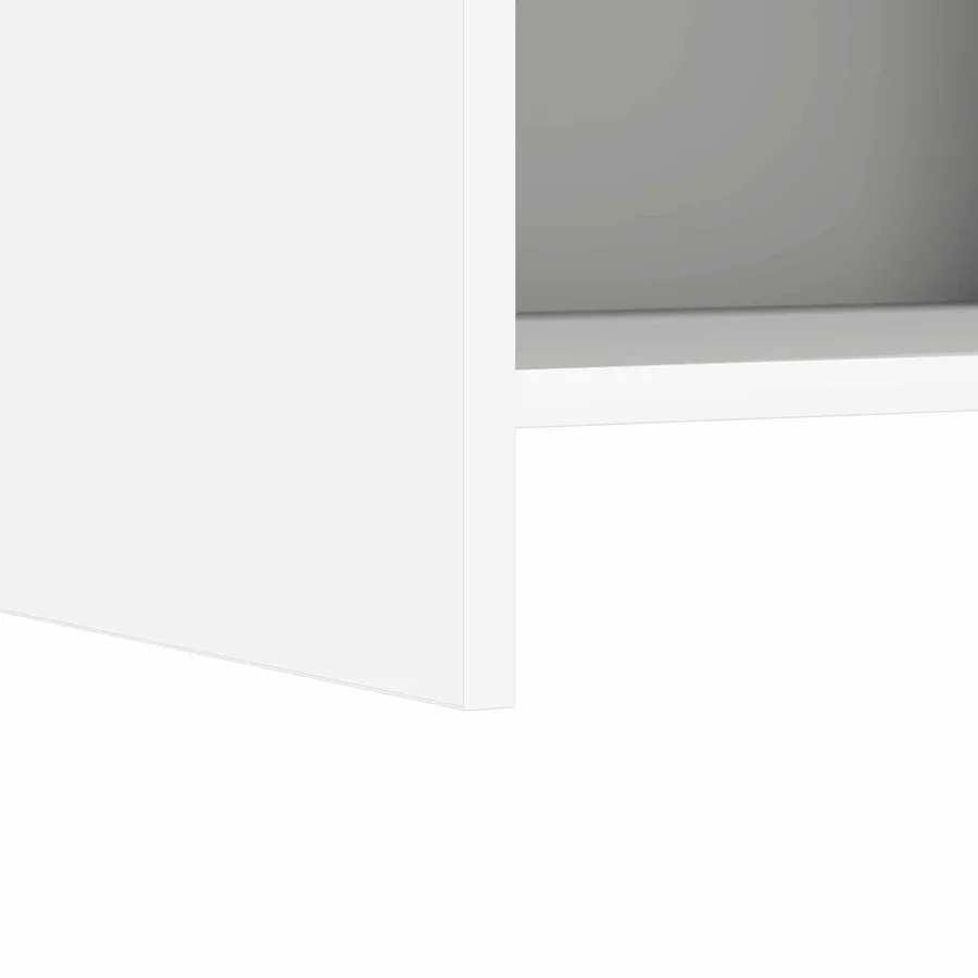 Buffet Blanc 40 x 36 x 80 cm Bois d'ingénierie - 6