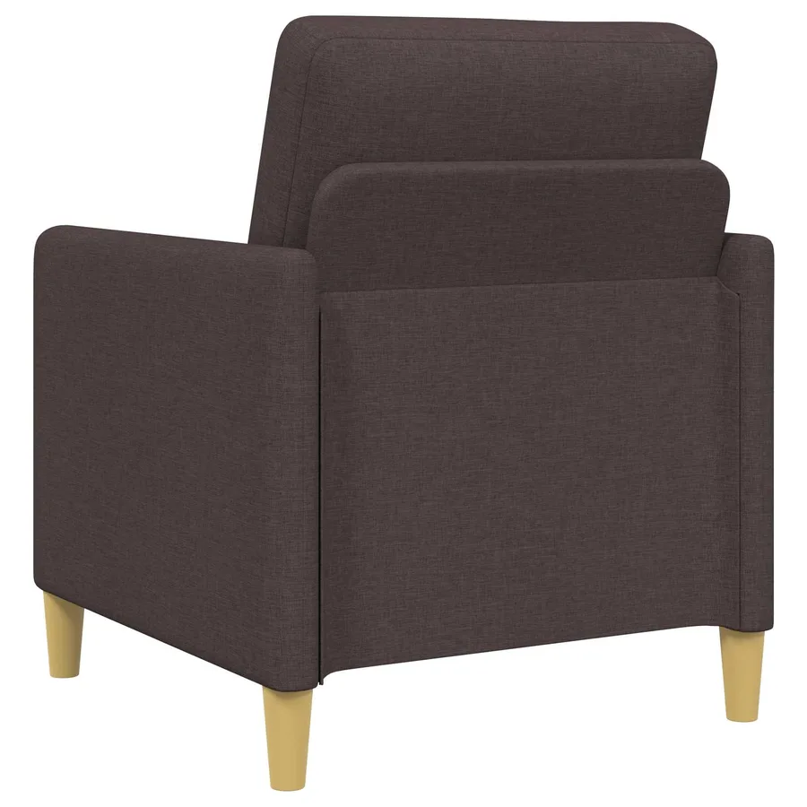 Canapé avec rangement 2 pcs Marron foncé Polyester - 5