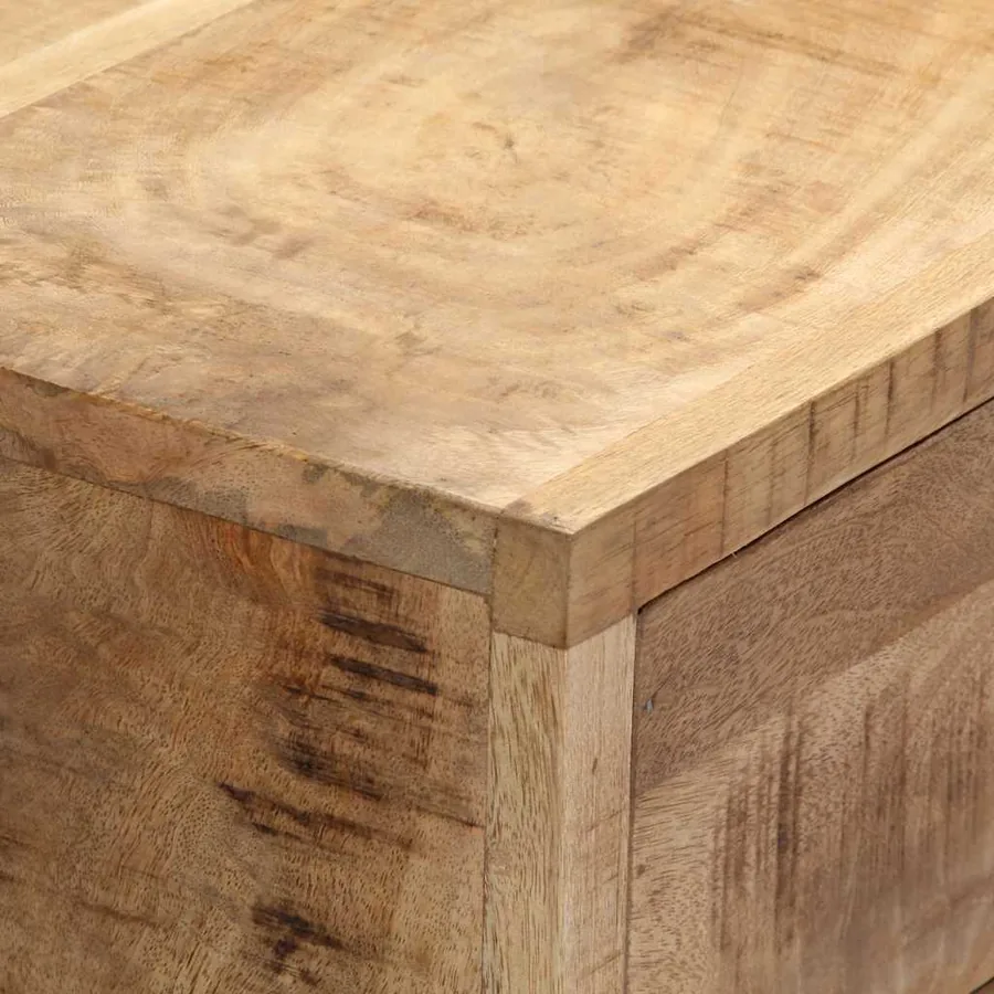 Buffet 140x35x75 cm Bois de manguier massif - 4