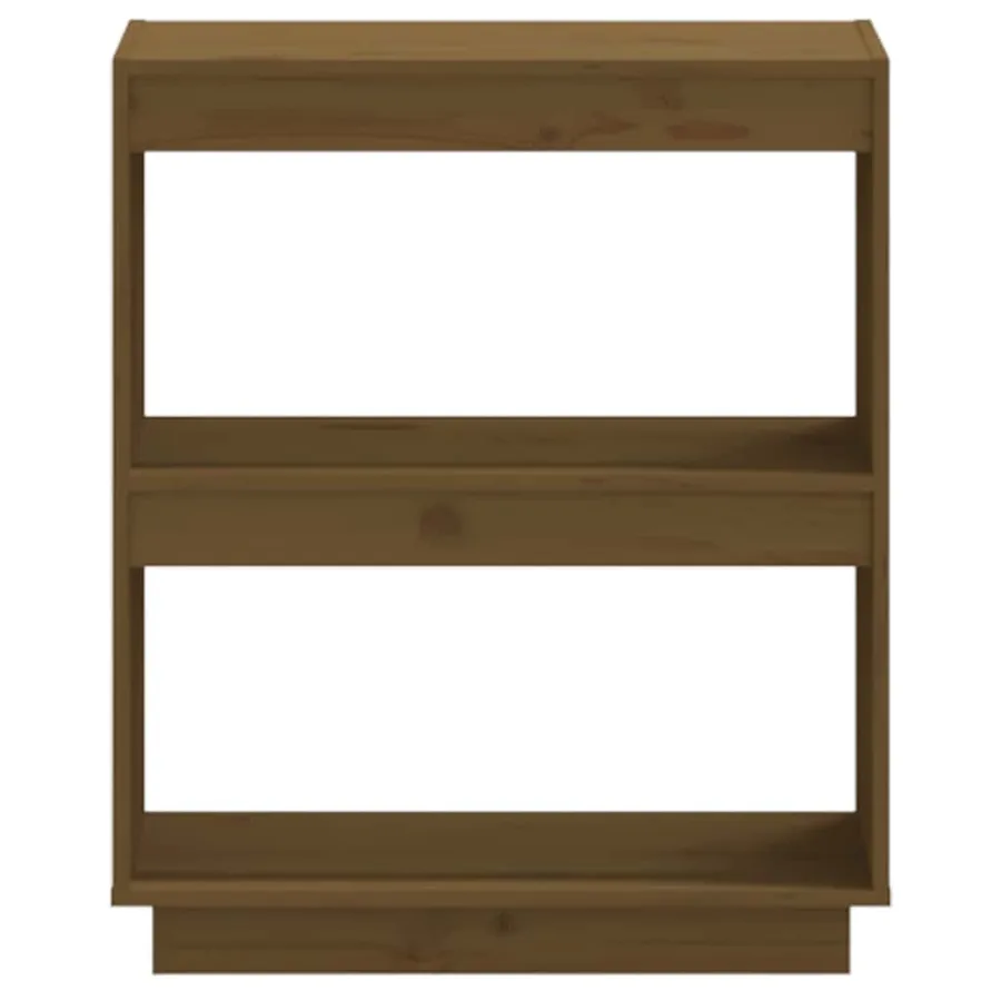 Bibliothèque Marron miel 60x35x71 cm Bois de pin massif - 5