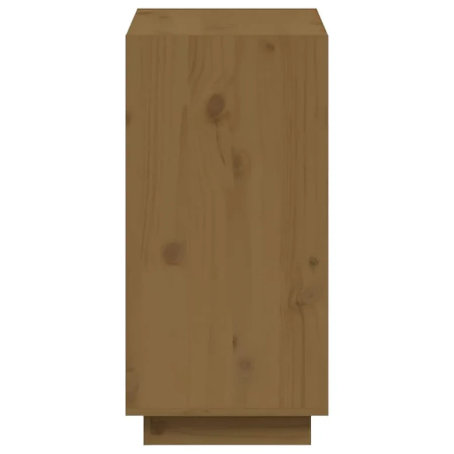 Bibliothèque Marron miel 60x35x71 cm Bois de pin massif - 6