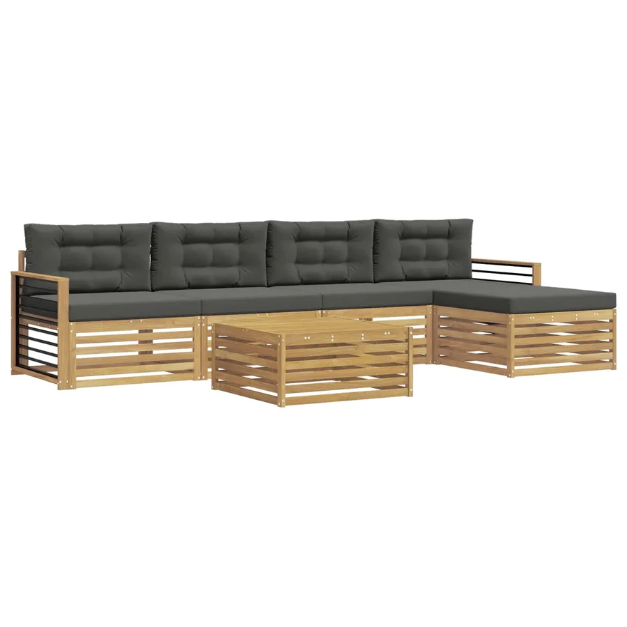 Ensemble de canapés d'extérieur 7 pc Blanc et anthracite - 2