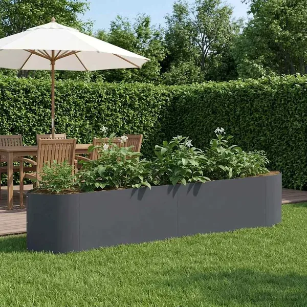 Jardin surélevé Anthracite 220 x 40 x 40 cm Acier